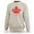 Thanksgiving Day Sweatshirt Thankful Vintage Maple Leaf Canada - Wonder Print Shop