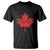 Thanksgiving Day T Shirt Thankful Vintage Maple Leaf Canada - Wonder Print Shop