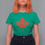 Thanksgiving Day T Shirt For Women Thankful Vintage Maple Leaf Canada - Wonder Print Shop