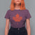 Thanksgiving Day T Shirt For Women Thankful Vintage Maple Leaf Canada - Wonder Print Shop