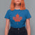 Thanksgiving Day T Shirt For Women Thankful Vintage Maple Leaf Canada - Wonder Print Shop