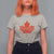 Thanksgiving Day T Shirt For Women Thankful Vintage Maple Leaf Canada - Wonder Print Shop