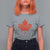 Thanksgiving Day T Shirt For Women Thankful Vintage Maple Leaf Canada - Wonder Print Shop