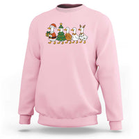 Funny Christmas Silly Goose Poultry Animal Lovers Sweatshirt - Wonder Print Shop