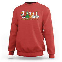 Funny Christmas Silly Goose Poultry Animal Lovers Sweatshirt - Wonder Print Shop