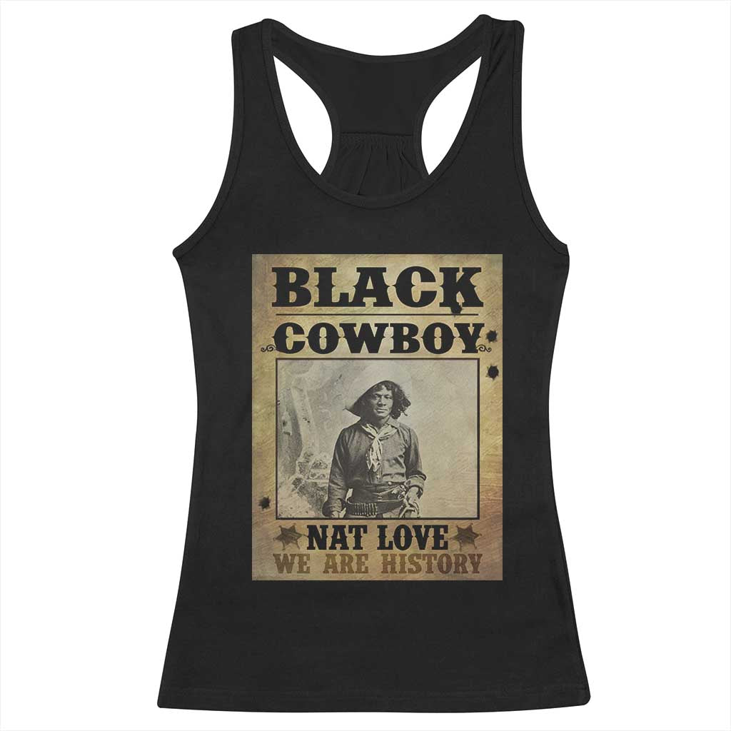 Black Cowboy Nat Love Racerback Tank Top Black History Month