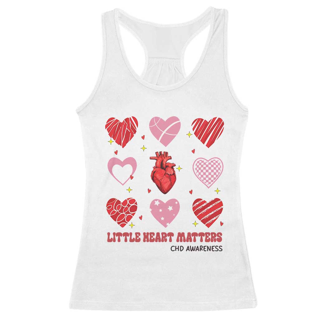 Congenital Heart Disease CHD Awareness Racerback Tank Top Little Heart Matters