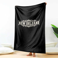 NOLA New Orleans Pride Vintage Scrollwork Throw Blanket