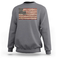 Louisiana Pride Vintage American Flag State Map Sweatshirt