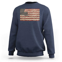 Louisiana Pride Vintage American Flag State Map Sweatshirt