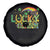 Funny St Patrick's Day Lucky Charm Spare Tire Cover Rainbow Gold Pot Clover