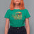 Funny St Patrick's Day Lucky Charm T Shirt For Women Rainbow Gold Pot Clover