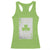 Funny St Patrick's Day Shamrock Clubs Poker Card Racerback Tank Top