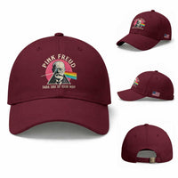 Pink Freud Dark Side Of Your Mom Baseball Cap Psychoanalysis Joke