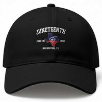 Juneteenth Galveston Texas Baseball Cap Juneteenth Flag African American History