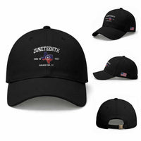 Juneteenth Galveston Texas Baseball Cap Juneteenth Flag African American History