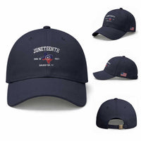 Juneteenth Galveston Texas Baseball Cap Juneteenth Flag African American History