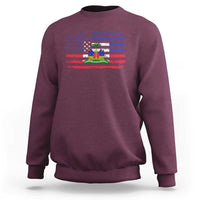 American Haitian Haiti USA Flag Sweatshirt