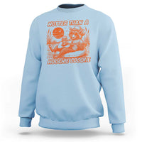 Funny Hotter Than A Hoochie Coochie Sweatshirt Summer Racoon Music - Wonder Print Shop