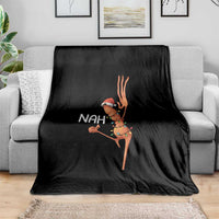 Funny Marcus The Worm Christmas Nah Throw Blanket - Wonder Print Shop