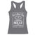 Funny Grilling BBQ Racerback Tank Top That's What I Do I Smoke Meat And I Know Things Father's Day