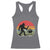 Funny Retro Bigfoot Grilling BBQ Chef Racerback Tank Top