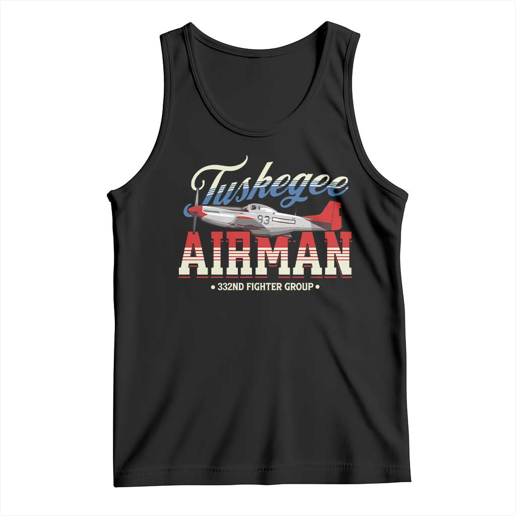 Tuskegee Airman Tank Top 332ND Fighter Group Airplane