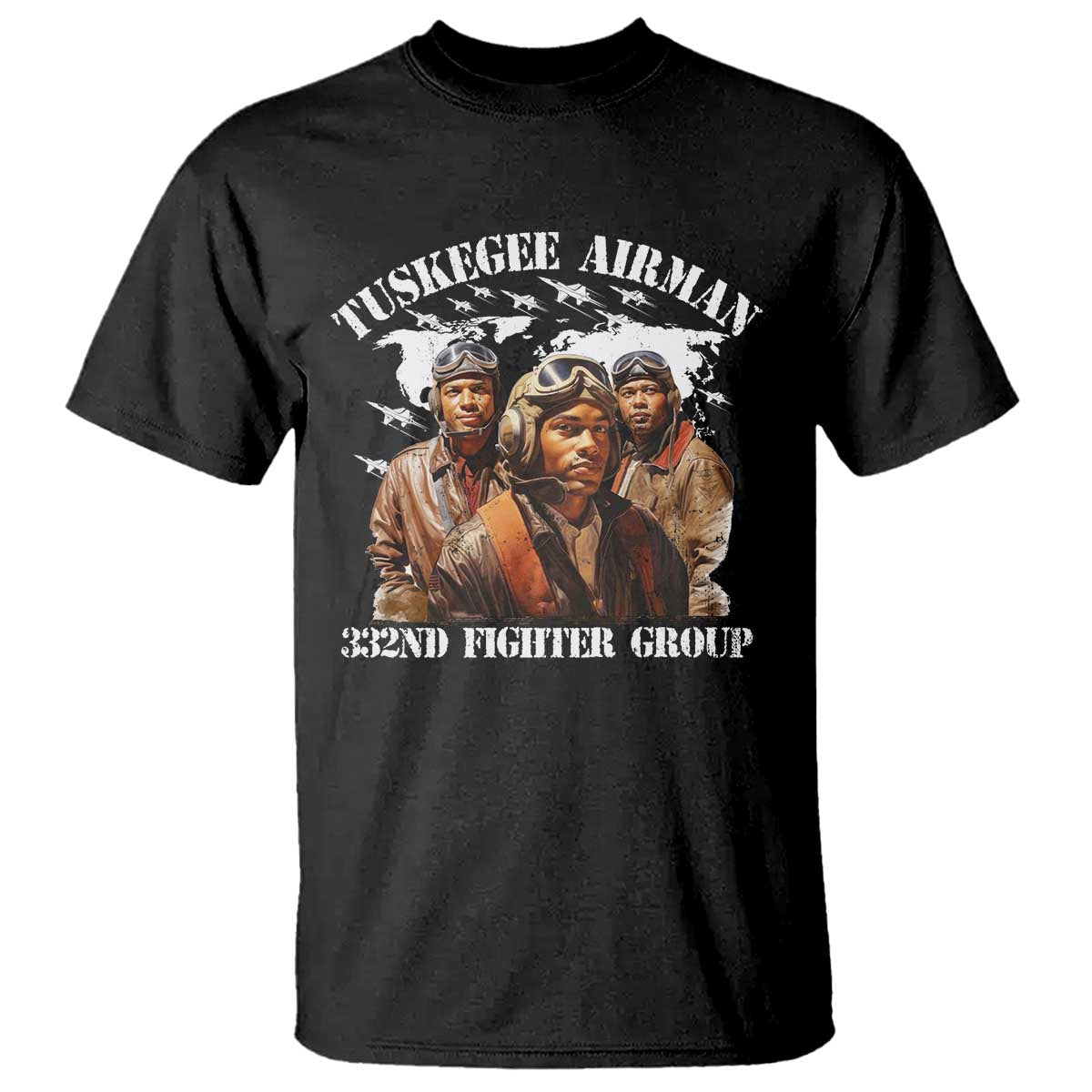 Tuskegee Airman T Shirt 332ND Fighter Group Black History Month