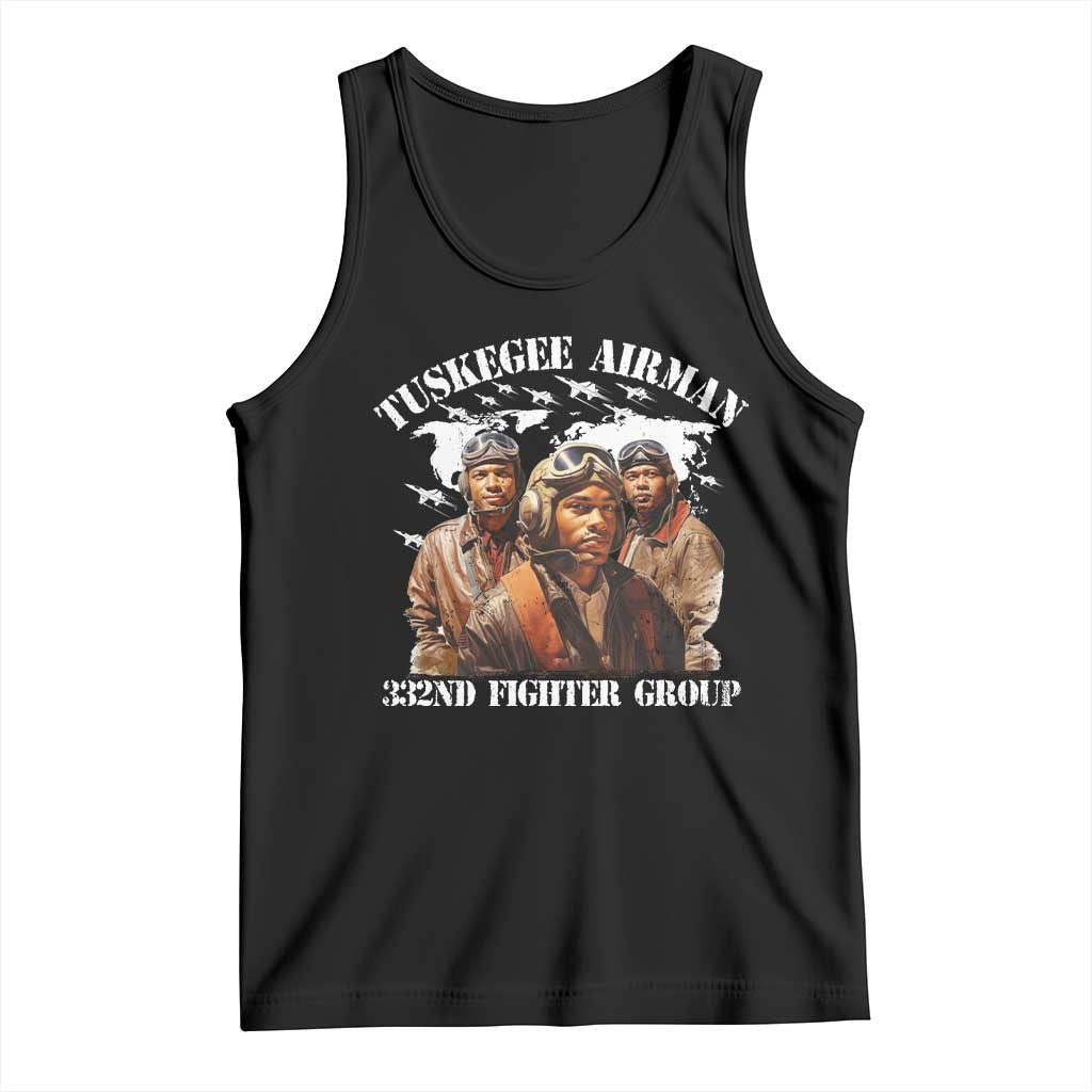 Tuskegee Airman Tank Top 332ND Fighter Group Black History Month