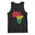 Black History Is American History Tank Top Vintage Africa Map