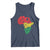 Black History Is American History Tank Top Vintage Africa Map