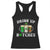 Funny St Patrick's Day Irish Beer Drinking Racerback Tank Top Drink Up Bitches Ireland Flag