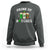 Funny St Patrick's Day Irish Beer Drinking Sweatshirt Drink Up Bitches Ireland Flag