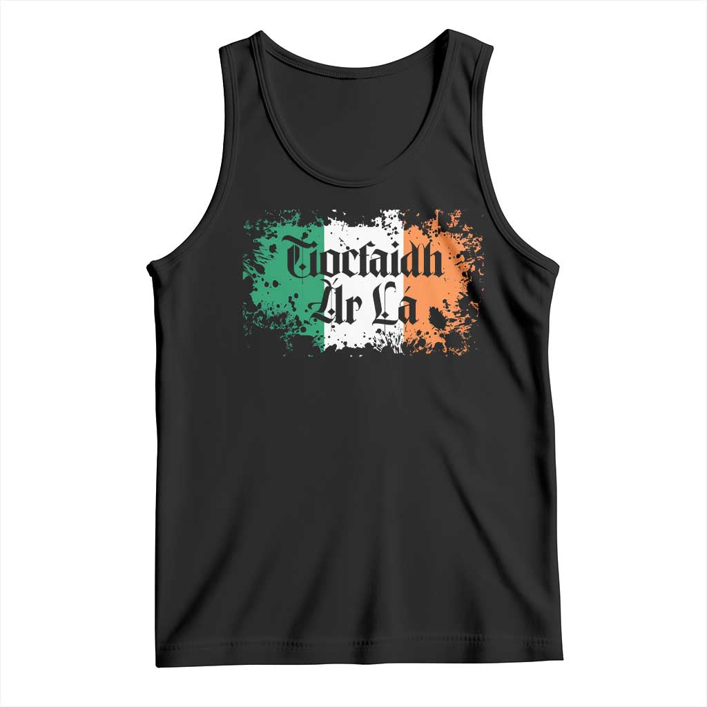 Tiocfaidh Ar La Tank Top Vintage Irish Ireland Flag