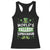 Funny World's Tallest Leprechaun St Patrick's Day Racerback Tank Top Shamrock