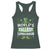 Funny World's Tallest Leprechaun St Patrick's Day Racerback Tank Top Shamrock