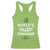 Funny World's Tallest Leprechaun St Patrick's Day Racerback Tank Top Shamrock