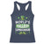 Funny World's Tallest Leprechaun St Patrick's Day Racerback Tank Top Shamrock