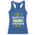 Funny World's Tallest Leprechaun St Patrick's Day Racerback Tank Top Shamrock