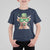 Funny St Patrick's Day Highland Cow Shamrock T Shirt For Kid