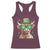 Funny St Patrick's Day Highland Cow Shamrock Racerback Tank Top