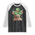 Funny St Patrick's Day Highland Cow Shamrock Raglan Shirt