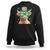 Funny St Patrick's Day Highland Cow Shamrock Sweatshirt