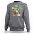 Funny St Patrick's Day Highland Cow Shamrock Sweatshirt