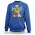 Funny St Patrick's Day Highland Cow Shamrock Sweatshirt