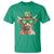 Funny St Patrick's Day Highland Cow Shamrock T Shirt