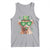 Funny St Patrick's Day Highland Cow Shamrock Tank Top