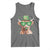 Funny St Patrick's Day Highland Cow Shamrock Tank Top