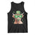 Funny St Patrick's Day Highland Cow Shamrock Tank Top