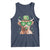 Funny St Patrick's Day Highland Cow Shamrock Tank Top